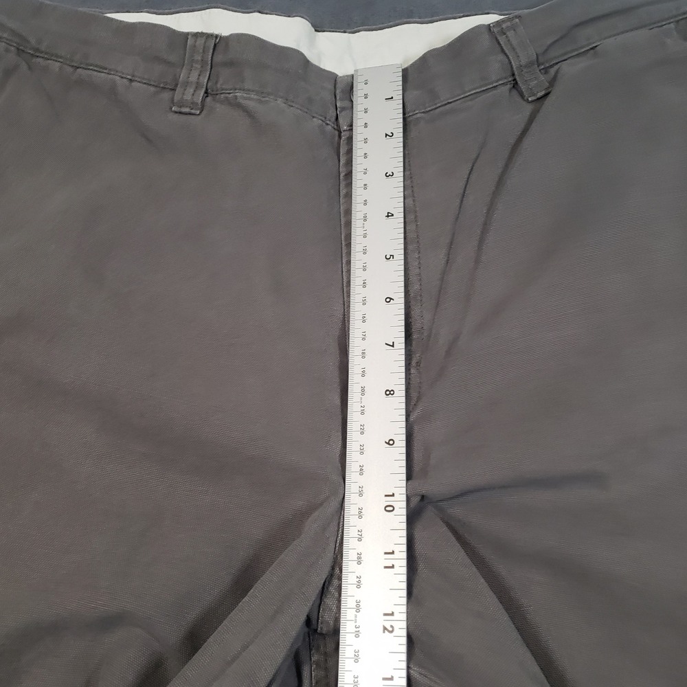 Columbia Canvas Utility Pants Mens 38x32 Gray Straight Leg Cotton Workwear - Picture 10 of 12